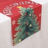 Unique Bargains Table Runner Rectangular Winter Christmas Pattern 10 Linen Colorful 1 Pc - 3 of 3