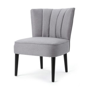 Erena Upholstered Accent Chair - Light Gray - Christopher Knight Home