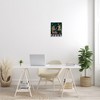 Stupell Industries Regal Peacock On Chair Falling Palm Fronds Wall Plaque Art - 2 of 4