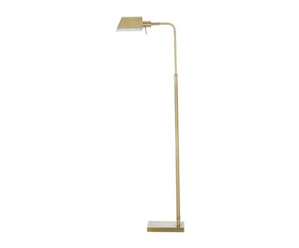 Pharmacy LED Floor Lamp Brass (Includes Energy Efficient Light Bulb) - Cresswell Lighting