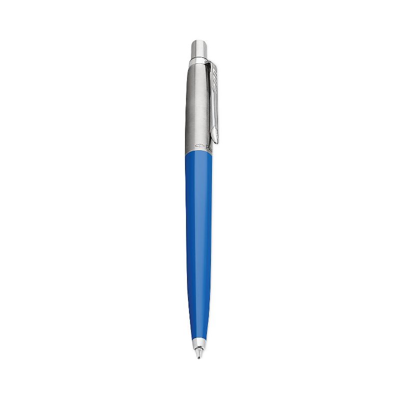 PARKER PEN- SANFORD Parker Jotter Ballpoint Pen Retractable Medium 0.7 mm Blue Ink Blue Barrel, 1 of 2