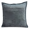 Parkland Collection,Anajar Charcoal Solid Quilted Throw Pillow - 2 of 4