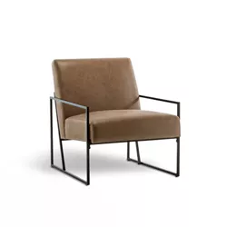 eLuxury Industrial Slant Accent Chair