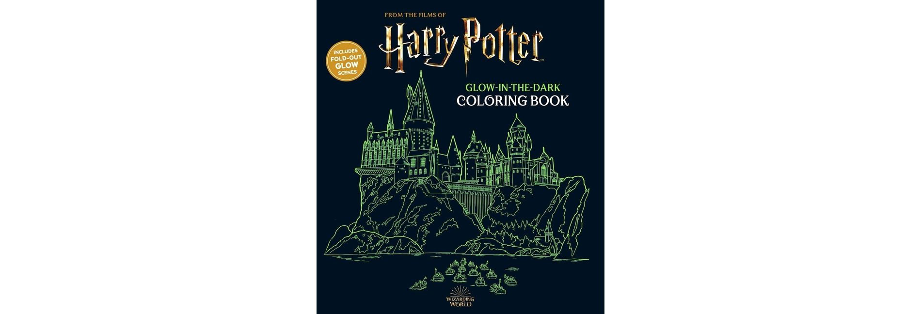 Harry Potter Glow in the Dark Coloring Book - by  Editors of Thunder Bay Press (Paperback)