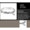 Dicksons Amazing Grace Engraved Music Note Charm Women's One Size Silver Plated Stainless Steel Four-Tile Stretch Bracelet - 4 of 4