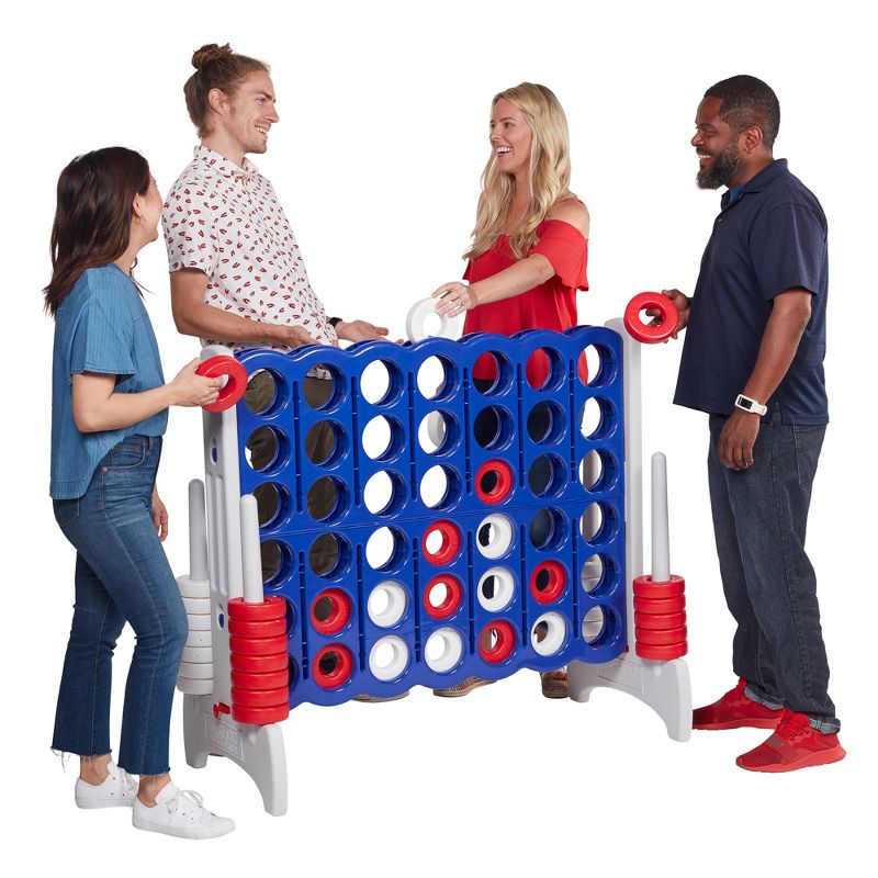 ECR4Kids Jumbo Four-To-Score Giant Game-Indoor/Outdoor 4-In-A-Row Connect, 4 of 11