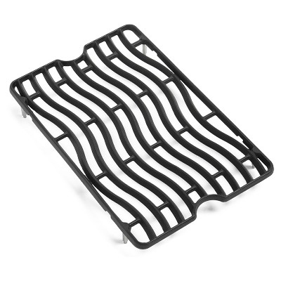 Napoleon S83010 Replacement Porcelainized Nonstick Cast Iron Waved Cooking Grids for LEX 485 Grills, Black (Set of 2)