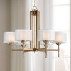Possini Euro Design Gold Chandelier 32" Wide Modern Glam Double Shade 6-Light Fixture for Dining Room House Foyer Living Room - 2 of 4
