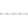 vidaXL Door Canopy Black and Transparent 39.4 in.x31.5 in. Polycarbonate - 3 of 4