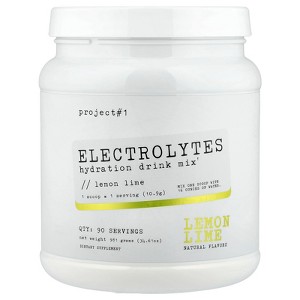 Project 1 Nutrition Electrolytes, Hydration Drink Mix, Lemon Lime, 34.61 oz (981 g) - 1 of 4