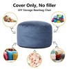 Bean Bag Chair Cover Only, Corduroy Bean Bag Cover No Filler for Adults Kids, Giant Adult Beanbag Chair Cover with Washable Cover - 2 of 4