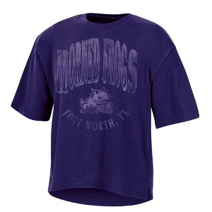 NCAA TCU Horned Frogs Women's Fashion T-Shirt - 1 of 3