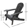 Christopher Knight Home Malibu 3 Piece Outdoor Acacia Wood Folding Adirondack Chair Chat Set with Cushions - 3 of 4