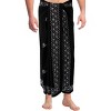 LA LEELA Men's Swimwear Cover Up Beachwear Sarongs Beach Hawaiian Pareo Summer One Size Kohl - 3 of 4