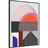Amanti Art 32"x42" Sundown Meditation II by Melissa Wang Framed Canvas Wall Art Print : Modern Style, Vertical Lithograph - 2 of 4