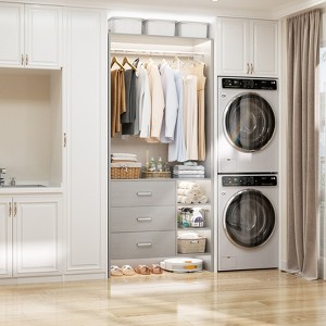 Besiost 30'' Closet Organizer with Wooden Drawers - 1 of 4