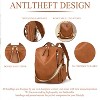 Backpack retro style backpack multi-function PU fashion bag for women - 4 of 4