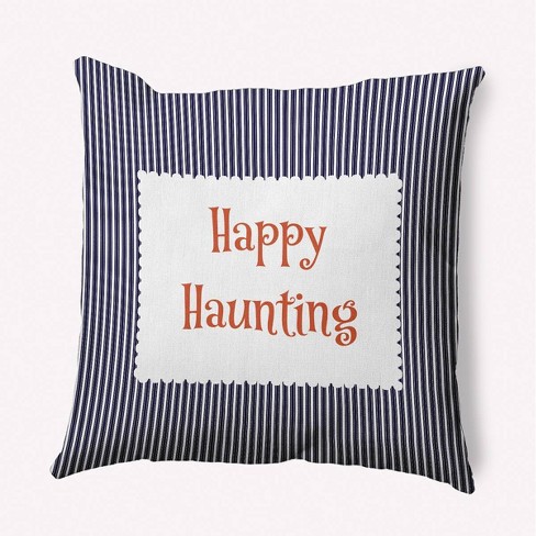 C&F Home 12 x 12 Jack-O-Lantern Pumpkin Check Tufted Halloween Throw  Pillow