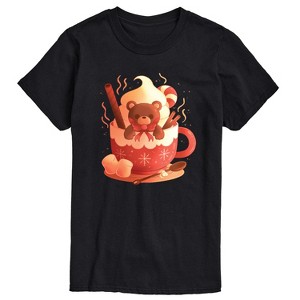 Men's - Instant Message - Bear Cocoa Mug Short Sleeve Graphic T-Shirt - 1 of 4