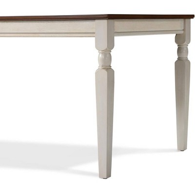Provence 62" White Reclaimed Wood Dining Table