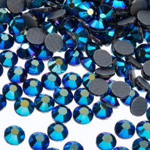 Crystal Lane DIY 1440 Pieces SS20 (4.7mm) Jet AB Glass Flat Back Hotfix Rhinestones for Arts and Crafts - 1 of 4