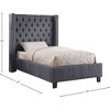 Meridian Furniture,Asher Vegan Leather Bed - 2 of 3