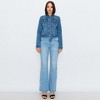 Wax Jeans Women's Basic Stone Washed Denim Jacket - 3 of 3