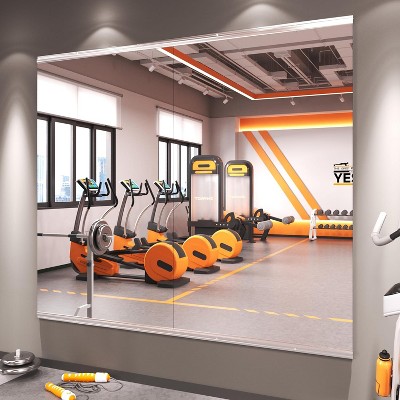 Apmir  2/3 pieces Rectangle Wall Mirror Home Gym Mirror Dance Studio Mirror Tempered Glass Mirror