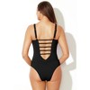 Swimsuits for All Women's Strappy Plunge One Piece Swimsuit (Plus Sizes Available) - 3 of 4