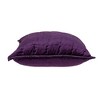 Parkland Collection,Agio Purple Solid Quilted Throw Pillow - 3 of 4