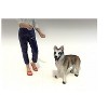 Woman and Dog 2 Piece Figure Set For 1:18 Scale Models by American Diorama - 3 of 3