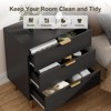 3/5/6 Drawer Dresser for Bedroom with Gold Handles, Modern Wooden Chest of Drawers and Storage Organizer for Living Room, Entryway, or Hallway - 4 of 4