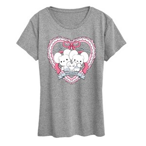 Women's - Pokémon - Maushold 3 Coquette Short Sleeve Graphic T-Shirt - 1 of 4