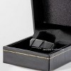 Jewelry Avalanche Black Diagonal Grooves Brushed Finish Beveled Tungsten Carbide Wedding Band, Comfort-fit, 8mm - 4 of 4