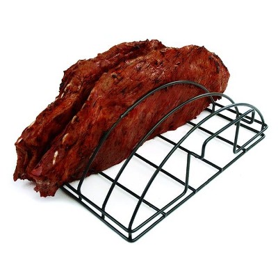 Black Non-Stick Stainless Steel Rib Rack