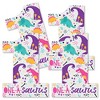 Big Dot of Happiness 1st Birthday Roar Dinosaur Girl - One Shaped Decorations DIY ONEasaurus Dino First Birthday Party Essentials - Set of 20 - 2 of 4