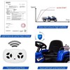 12V Kids Ride On Tractor with Trailer, Remote Control, LED Lights, Bluetooth Music, Off Road - 2 of 4