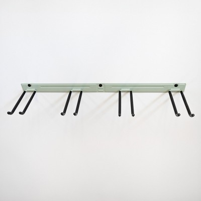 Green Powder Coated Wall Mount Garage Tool Organizer