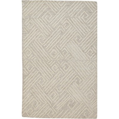 Enzo Transitional Geometric Tan/Ivory Area Rug