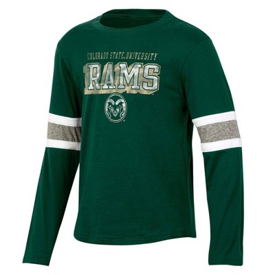 CSU Rams MOM Long Sleeve Gray Jersey Tee