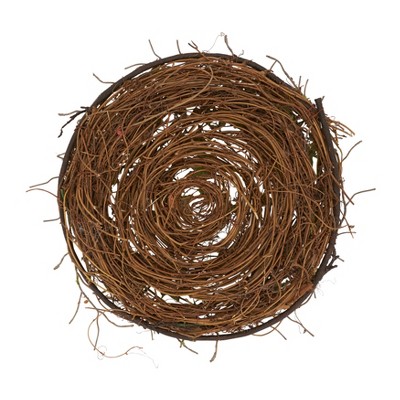 Rustic Charm Twig and Moss Round Placemats Set