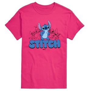 Men's - Disney - Stitch Group Short Sleeve Graphic T-Shirt - 1 of 3