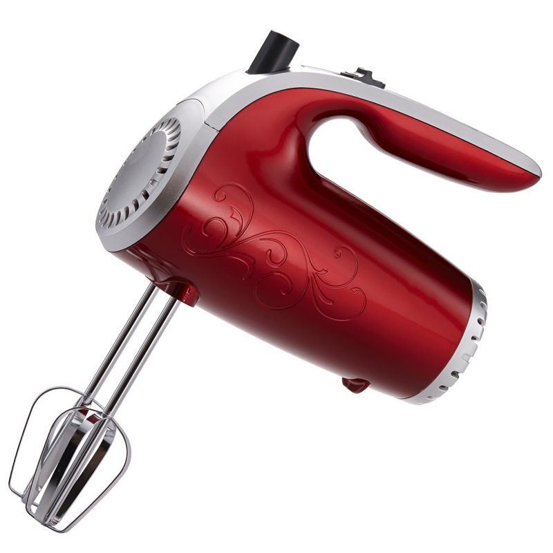 Brentwood 5 Speed Hand Mixer- Red, 1 of 9