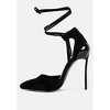 Rule Breaker Lace Up Stiletto Heel Suede Sandals - image 4 of 4