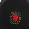 Marvel Black Panther Logo Wakanda Forever Adult Black Trucker Hat - 4 of 4