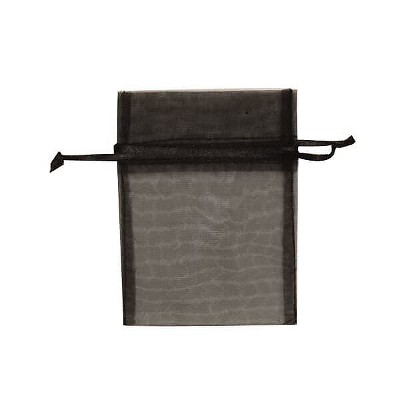 JAM Paper Sheer Bags X-Small 3 x 4 Black Bulk 96 Bags/Box SPC10K20B