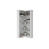 TOAOTBNBO 5 Tier Tall Cube Storage Bookshelf, Bookcase with Cabinet Doors or Drawers Bedroom Space-saving Decorative Shelves, White - 2 of 4