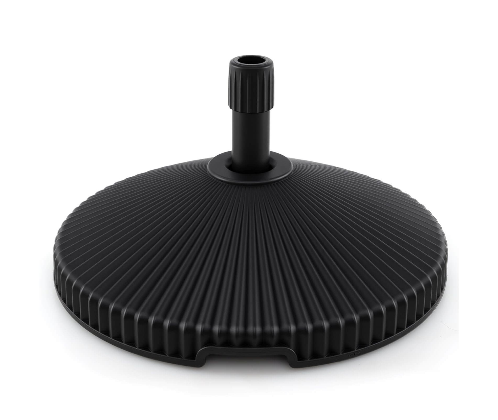 Costway Fillable Umbrella Base with Shell Texture 3 Coupler Sizes for Lawn Poolside Garden