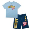 Kirby Collegiate Style Short Sleeve Tee and Matching Lounge Shorts 2-Piece Set - 3 of 4