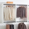 HomeStock Devi Series 31.5–94.5in. W  Modular Closet System Wall Mount Double Hanging Rods 0-Shelf Wood Closet System - 4 of 4